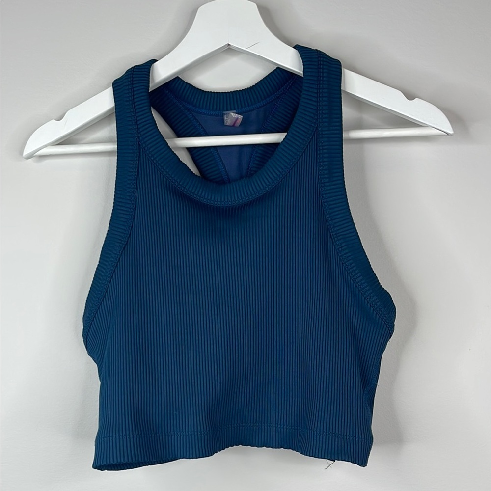 FP Movement Game Time Racerback Cami Navy Size M - Picture 5 of 7